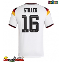 Camisa de Futebol Alemanha Angelo Stiller #16 Equipamento Principal Mundo 2026 Manga Curta